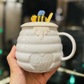 Caneca de cerâmica de abelha kawaii, mistura de café, leite, água, café da manhã doméstico, design criativo, canecas de cerâmica, aparelho para bebidas para festa