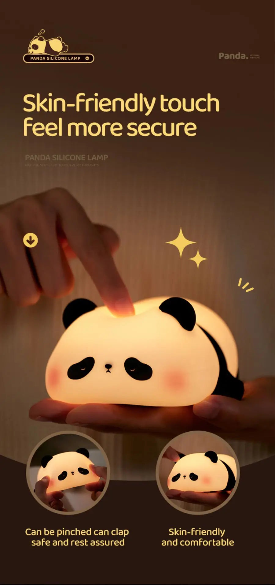 Luzes noturnas led fofas de ovelha panda coelho lâmpada de silicone recarregável usb cronometragem decoração de cabeceira crianças bebê luz noturna presente de aniversário