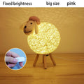 Ovelha bonito led night light mão-tecido animais abajur lua crianças quarto lâmpada de sono usb decoração de cabeceira dropshipping