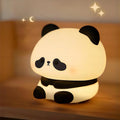 Luzes noturnas led fofas de ovelha panda coelho lâmpada de silicone recarregável usb cronometragem decoração de cabeceira crianças bebê luz noturna presente de aniversário