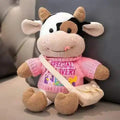 26cm dos desenhos animados leite vaca boneca de pelúcia bonito simulação gado animais brinquedos de pelúcia macio pelúcia camisola vaca travesseiro meninas presentes aniversário